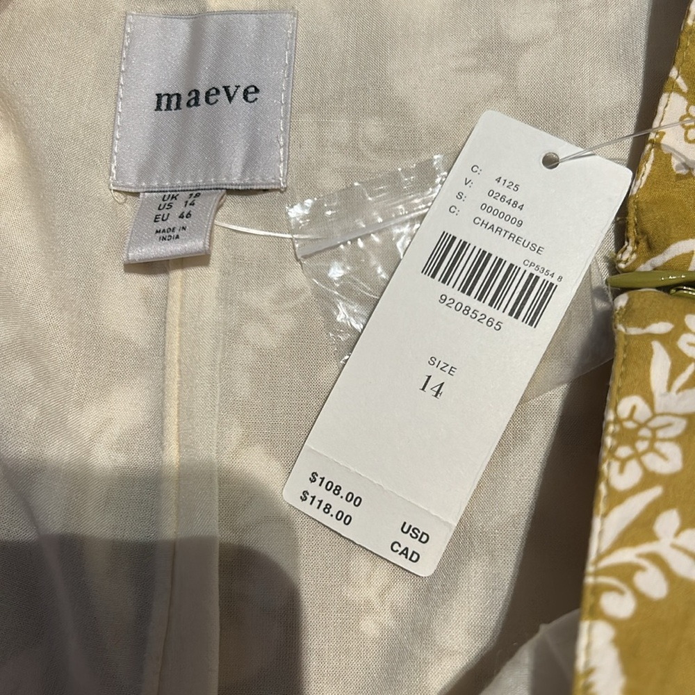 NWT Anthropologie “Maeve” pleated poplin shorts size 14 - Picture 6 of 15